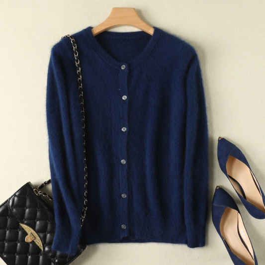 Sophie Cardigan in Soft and Elegant Mink Cashmere