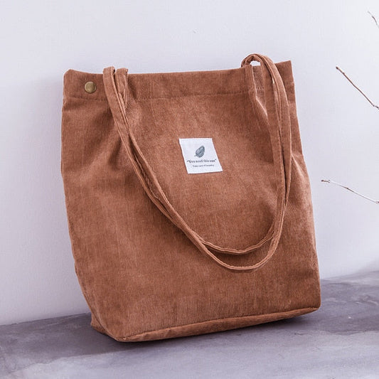 Sophie Elegant Corduroy Shopper Bag