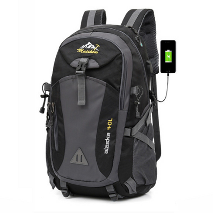 Sac À Dos De Randonnée 40L Avec Adaptateur USB Pour Randonneurs Connectés