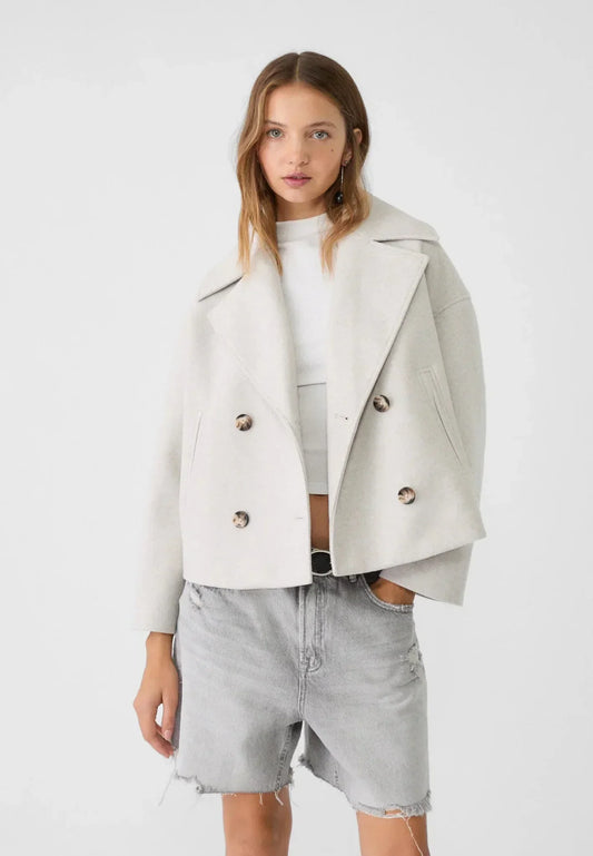 Sophie – Elegant Short Double-Breasted Jacket