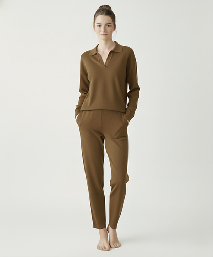 Emma Ensemble doux en cachemire – pull et pantalon de luxe