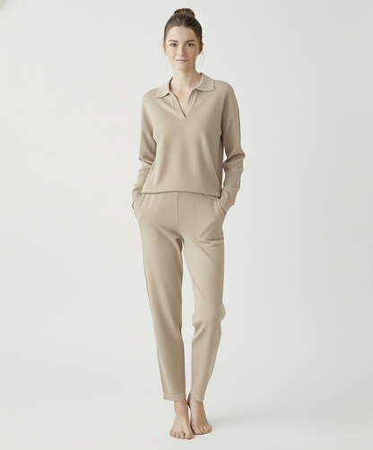 Emma Ensemble doux en cachemire – pull et pantalon de luxe