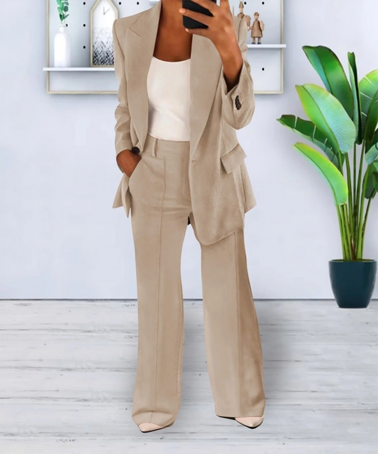 Sophie elegant wide-leg high-waisted pants
