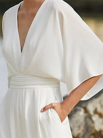 Sophie – Elegant and soft jumpsuit in fluid fabric