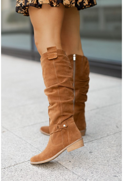 Emma – Elegant high boots in soft leather